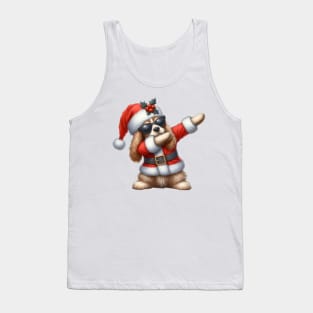 Christmas Cocker Spaniel Dog Dabbing Dance Tank Top